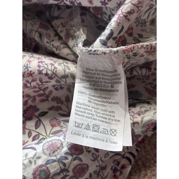 J.Crew X Liberty Fabrics 12 White Floral Shepherdly Song Slim Perfect Shirt - Picture 8 of 9